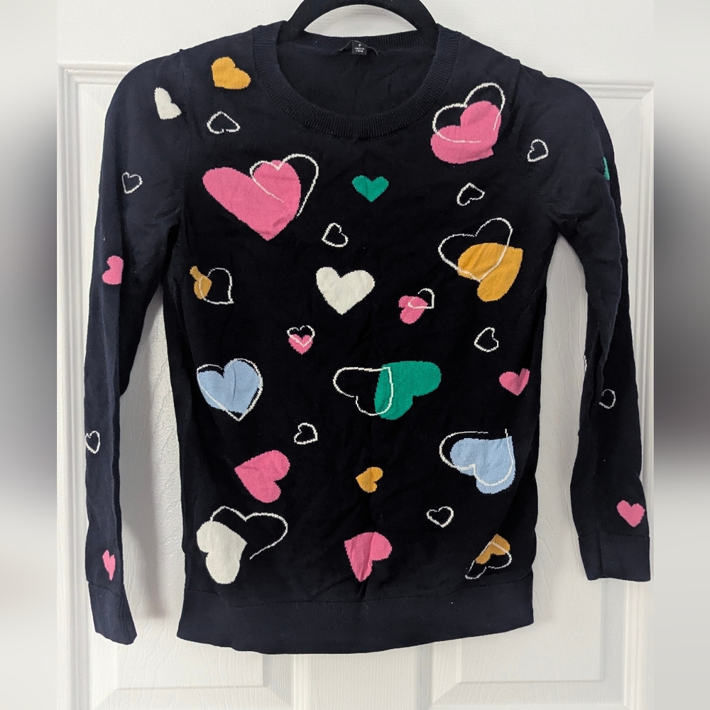 ❤️5 For $25❤️ Talbots Hearts Sweater P Size